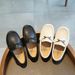 Kid's Clothing Boys And Girls' Moccasins Summer New Fashion Metal Buckle Shoes Soft Bottom Round Toe Slip-on Sports Shoes For Children_viptrois.com
