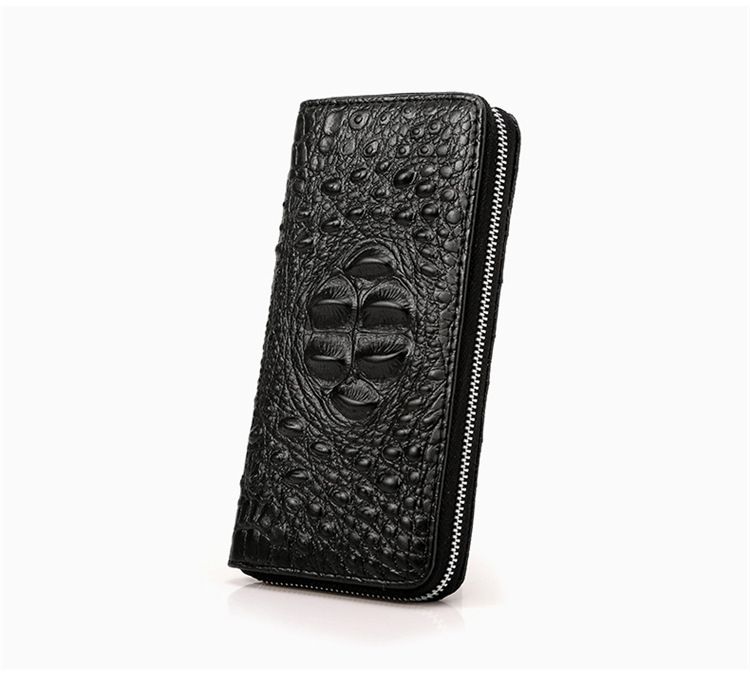 Men’s Bags Men's Wallet Crocodile Pattern PU Long Zipper Fashion Clutch Bag Gift Handbag Men's Bag_viptrois.com