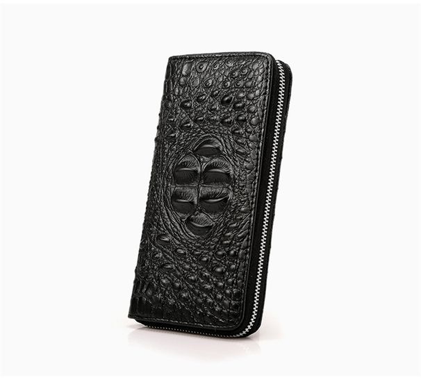 Men’s Bags Men's Wallet Crocodile Pattern PU Long Zipper Fashion Clutch Bag Gift Handbag Men's Bag_viptrois.com