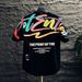 Men's Clothing New Short Sleeve T-Shirt Trendy Hip Hop Style Crew Neck Graffiti Print Base Layer Top For Summer_viptrois.com