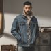Men's clothing Heavy Denim Jacket Loose Trendy Classic Retro Lapel Work Jacket_viptrois.com