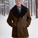 Men's Clothing Woolen Coat Double Breasted Sheepskin Collar Men's Jacket Slim Fit Woolen Coat_viptrois.com