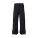 Unisex Fleece-Lined Jogger Pants For Winter - Soft Cotton Blend, Relaxed Fit, Straight Leg, Black/Dark Grey/Heather Grey_viptrois.com