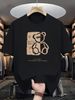 Men's 100% Cotton Stretch Fabric T-Shirt Casual Round Neck Short Sleeve With Print Ideal Gift Comfortable And Breathable For All Seasons Gift For Men_viptrois.com