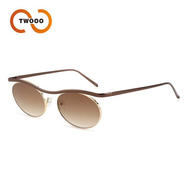 New Personality Round Frameless Owl Sunglasses 2025 Trendy Retro Sunglasses T1401_viptrois.com