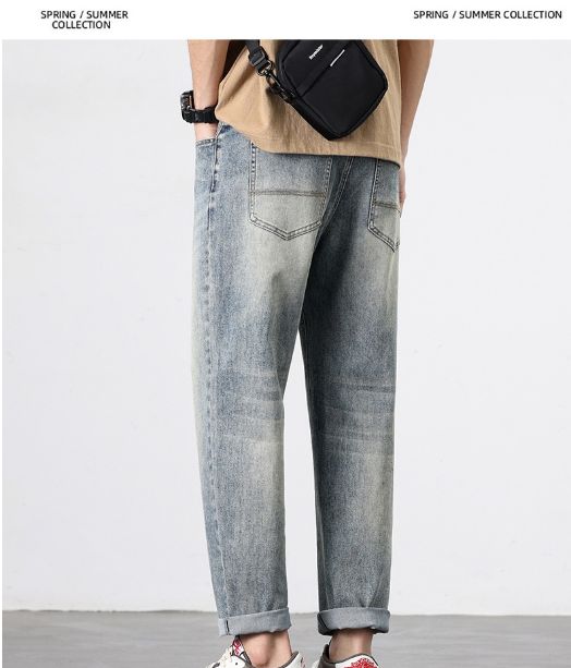 2025 Spring/Summer Jeans Trend: Japanese-style Loose, Straight-cut, Micro-Harem Pants_viptrois.com