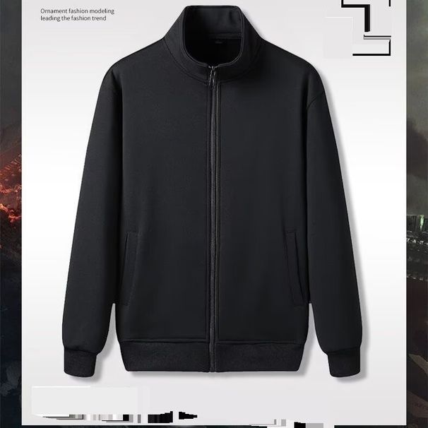 Spring And Autumn Cardigan Sweater Men's Spring And Autumn 2024 Korean Version Of The New Round Neck Loose Top Chic Hong Kong Style Trend Guard_viptrois.com
