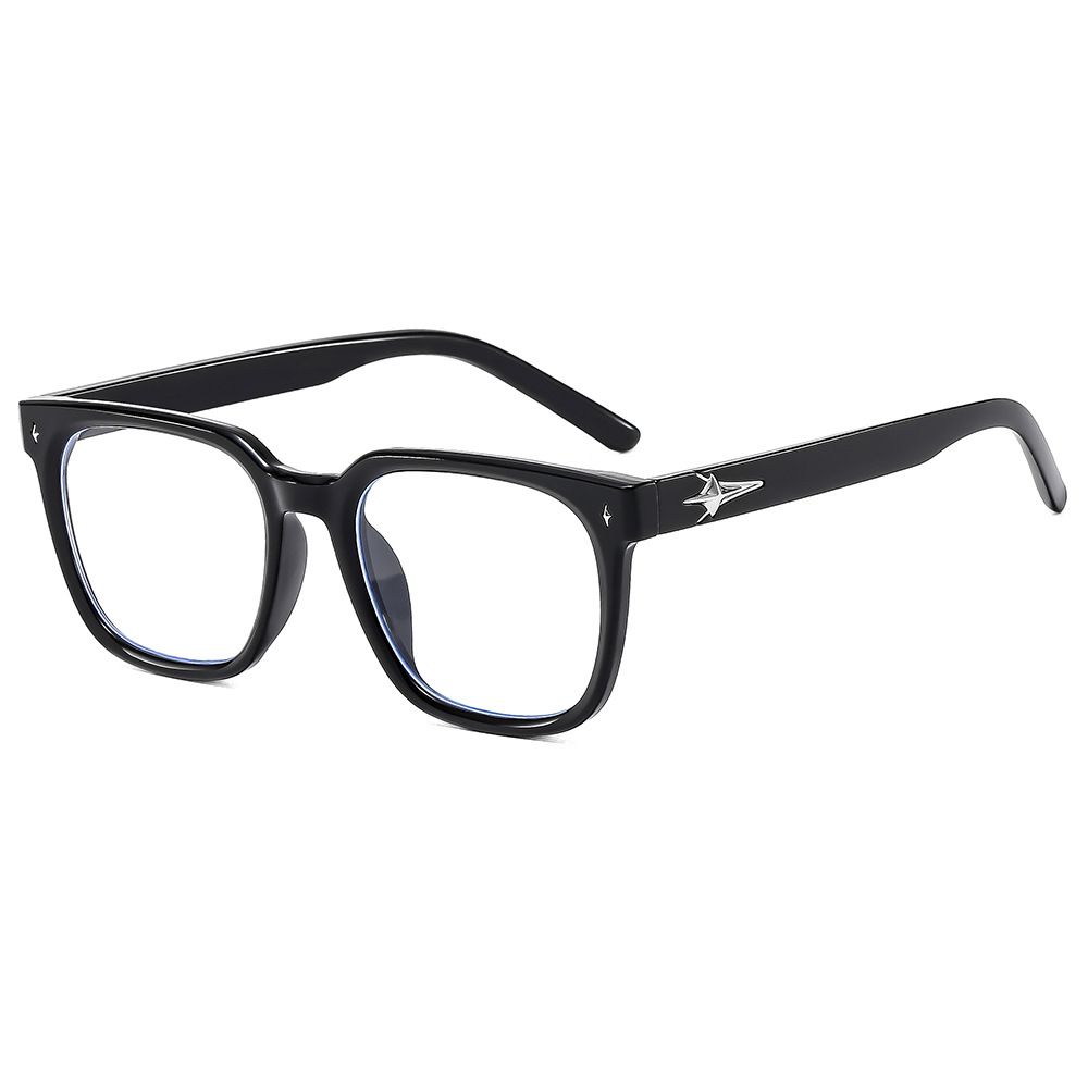 2025 New Anti-Blue Light Women, Internet Celebrity Style, Prescription For Men, Fashionable Black Frame Non-Prescription_viptrois.com