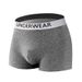 Pulse Underwear European Size Mid-Waist Pure Cotton Simple Solid Color Briefs Breathable Loose Men's Youth Boxer Shorts_viptrois.com