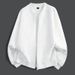 Men's Clothing Zip-Up Hoodie Sweatshirt - Soft Textured Fleece Pullover, Oversized Casual Loungewear, V-Neck Lightweight Jacket For Fall_viptrois.com