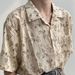 Men's Clothing Collar Design Niche Vintage Short Sleeved Floral Shirt Men Couple Vintage Retro Loose Beach Shirt_viptrois.com
