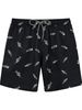 Loose Surf Printed Plus Size Men's Four-Quarter Beach Shorts With Inner Lining_viptrois.com