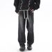 Men's Clothing Straight Jeans For Men Spring And Autumn Men's American Trendy High Street Loose Wide Leg Pants Long Trousers_viptrois.com