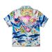 Men's Retro Hawaiian Flower Shirt Casual Trendy Brand West Coast Short Sleeved Cardigan For Holiday Beach_viptrois.com