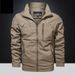 Men's Clothing Lightweight Hooded Windbreaker Jacket, Quick-Dry Outdoor Coat With Zipper Pockets, Breathable Casual Spring & Autumn Top_viptrois.com