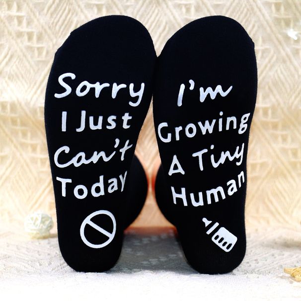 Mid-tube socks sole letter non-slip adhesive floor socks casual sports socks_viptrois.com