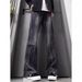 Men's Stylish Slim Fit Jeans Lightning Bolt Pattern Trendy Slightly Flared Straight Leg Trousers For Students_viptrois.com