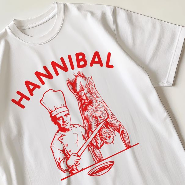 Hannibal Retro Tshir100% Cotton T-shirt Mens Tees Top 80s 90s Nostalgic Gift For Him And Her_viptrois.com