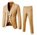 Hot Men Brand Blazers 3 Pieces Sets Business Suits Blazer + Vest + Pants Wedding Formal Coats Elegant Jackets Party Wedding Formal Casual Terno_viptrois.com