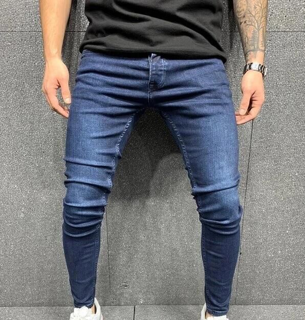 Men's Clothing European And American Stretch Slim Jeans Men's Jeans_viptrois.com