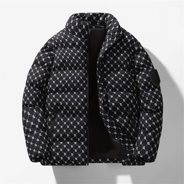 2026 Winter New Fashion Wintercoat Youth/Men 100%Polyester Stand Collar Letter Printing Long Sleeve Loose Thick Warm Zipper Cotton-Padded Jacket M-5XL_viptrois.com