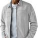 Men's Suede Fleece Casual Jacket, Slim Fit Long Sleeve Lightweight Outerwear, Zipper Front Stylish Coat For Autumn Winter, Multiple Colors & Sizes_viptrois.com