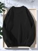 Spring And Autumn Men's Casual Loose Simple Fashion A Letter Print Round Neck Long Sleeve Hoodie_viptrois.com