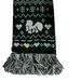 Christmas tree hat scarf with LED glare 2-piece knitted alphabet animal jacquard fan scarf_viptrois.com