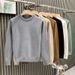 Men's Clothing Round Neck Sweater Men's Autumn And Winter New Style Light Luxury Lazy High End Hot Style White Bottoming Shirt_viptrois.com