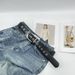 Punk Style Trendy Hot Girl Black Leather Simple Personality Versatile Matching Jeans High-end Feel Belt For Men_viptrois.com
