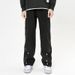 Men's Spring And Autumn Thickened Trousers, Drape, Tall, Extra Long, Straight, Slim Fit, High End, Cool, Street Style Casual Trousers_viptrois.com