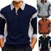 Pulse 2025 European And American Cross-Border Autumn Winter Casual Textured Corduroy Fabric Color-Block Single-Breasted_viptrois.com