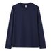 230g Heavyweight Long Sleeve Pure Men's Inner Wear Round Neck Women's Autumn Winter Couple's Base Combed Cotton_viptrois.com