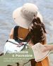 FURTALK Womens Sun Hat With Ponytail Hole Beach Hiking Summer Wide Brim UPF 80+ Outdoor Protection Foldable Bucket Hat_viptrois.com