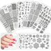 Arte Clavo Nail Art Templates Stamping Plate Design Flower Leaf Butterfly Christmas Lace Stamp Templates Plate Image Accessories_viptrois.com