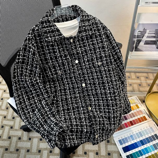 "Tweed Revival Jacket – Men’s Relaxed Fit Checkered Blazer (5 Sizes, 2 Classic Colors, Breathable & Wrinkle-Resistant)"_viptrois.com