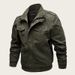 Men's Casual Jacket – Lightweight Flight Bomber Jacket With Zip-Up Design (Khaki/Green/Black) – Sizes M To 6XL_viptrois.com