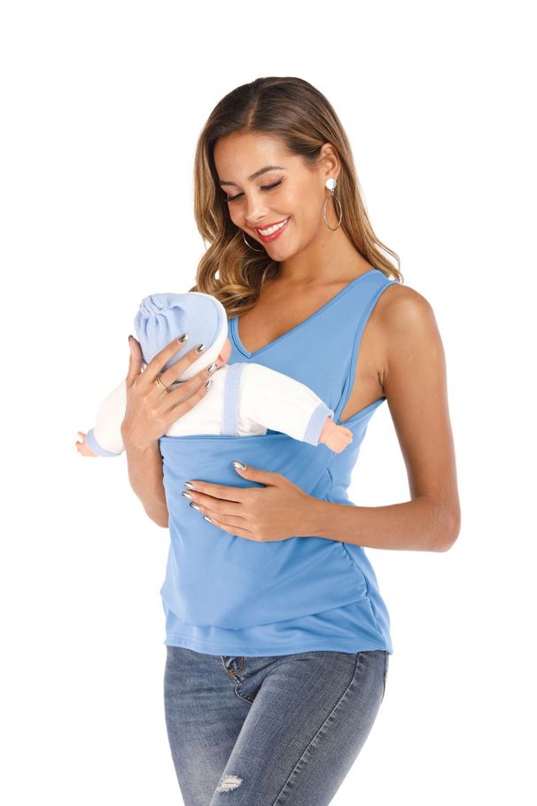 Baby Carrier Kangaroo Shirt - Unisex Parent-Child Chest Pocket T-Shirt For Infants_viptrois.com