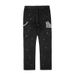 Man's clothing Fashion brand spliced denim pants loose casual pants micro-elastic logging overalls niche straight pants man_viptrois.com