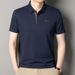 Seamless Polo Shirt For Men – Breathable & Quick-Dry Short-Sleeve Top (M-4XL, Moisture-Wicking, Business Casual, Classic Fit)_viptrois.com