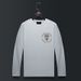 Men's Clothing Round Neck T Shirt Men's Trendy Simple Loose T Shirt Spring And Autumn New Long Sleeved Bottoming Shirt Top Clothes Men's Hot Diamond_viptrois.com