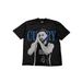 Pure Cotton Oversized Curry Goodnight Print Loose Short Sleeved T-Shirt 250g Heavyweight Y2K Style for Couples_viptrois.com
