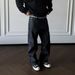 Autumn Winter New Men's Solid Color Jeans Fashion Casual Trendy Design Comfortable Retro Straight Fit Versatile_viptrois.com