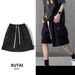 Men's Clothing Shangshuai Overalls Men's Summer American High Street Pants Loose Sports Shorts Trendy Brand Multi Pocket Large Pants_viptrois.com