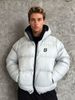 Gothic Hip-Hop Reversible Puffer Jacket, High-Street Embroidered Coat, Minimalist Winter Outerwear_viptrois.com