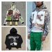 Retro Zip-Up Hoodie – Oversized Streetwear Sweatshirt With Print Design For Men & Women (Black/Green/Multi)_viptrois.com