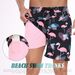 Summer New Style Men's Short Pants, Fashionable Beach Pants For Vacation, Men's Large Size, Four-cornered, Made Of Milk Silk With Lining Inside_viptrois.com