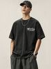 230g Washed Men Casual Tee ENNO 3D Block Abstract Letter Print Short Sleeve Loose Daily Streetwear T-Shirt_viptrois.com