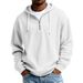 European And American New Heavyweight Long-Sleeve Hooded Jacket Men, Solid Color Loose Trendy Men's_viptrois.com
