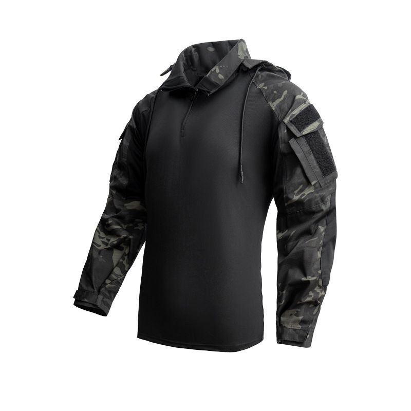 Men's Clothing Spring And Autumn Long Sleeved Frog Suit Tops Men's Thin Frog Suit Camouflage Uniform Breathable Wear Resistant CS Training Uniform_viptrois.com